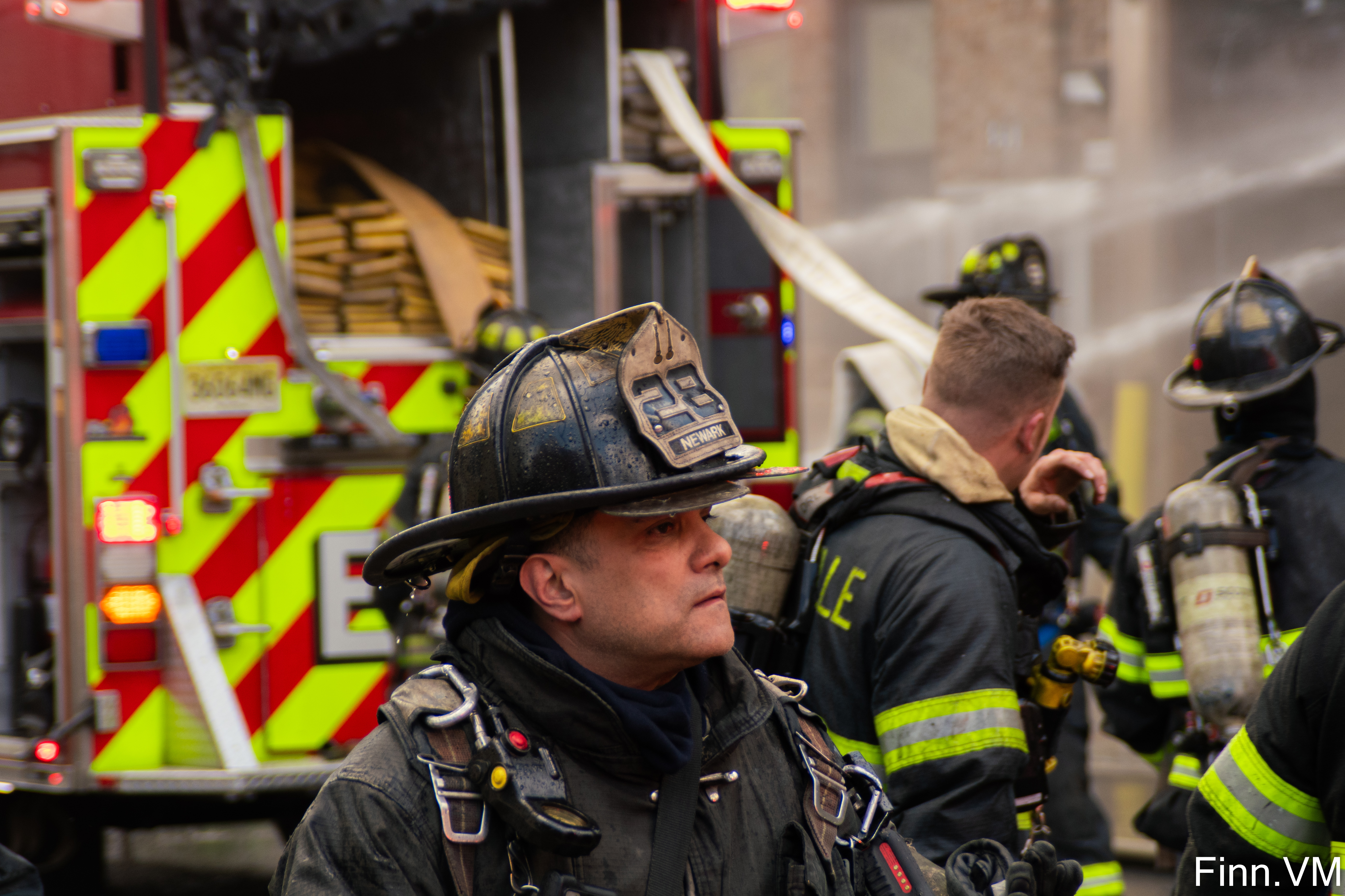 On the third of May, at around 2:45 PM the Bellville Fire Department called in on the Essex County Fire Mutual Aid channel for units direct to the fire scene at 347 Cortlandt St as well as to backfill the stations. On arrival units transmitted a multiple alarm fire and continued operations. Shortly after command requested another 2 alarms per request of Newark Battalion 2 as they had extension to the building on the Charlie Side. They then had a report of a house a block over (Stephen St) caught